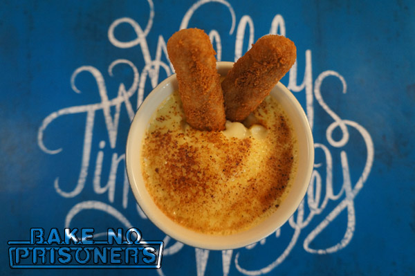 "Fish Sticks" and custard
