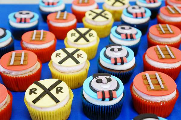 Thomas the Train cupcakes