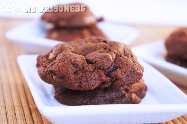 Chocolate Cherry Macadamia Nut Cookies