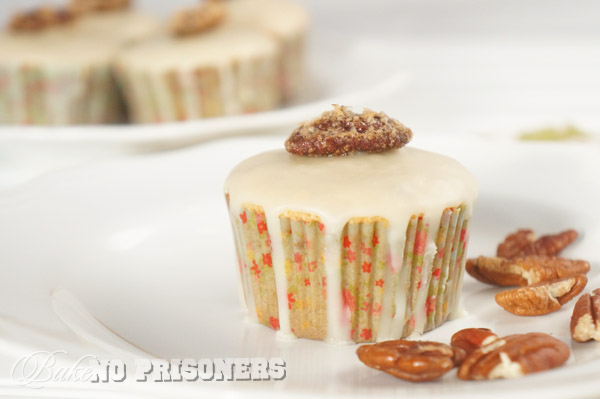 White Chocolate Pecan Cupcakes