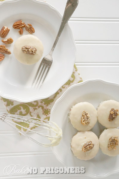 White Chocolate Pecan Cupcakes