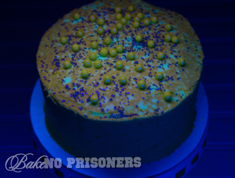 Glow in the Dark Chocolate Cake