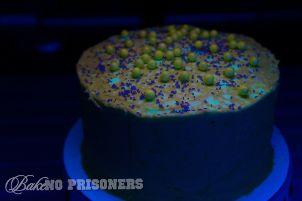 Glow in the Dark Chocolate Cake