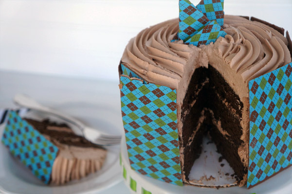 Chocolate Layer Cake with Nutella Frosting