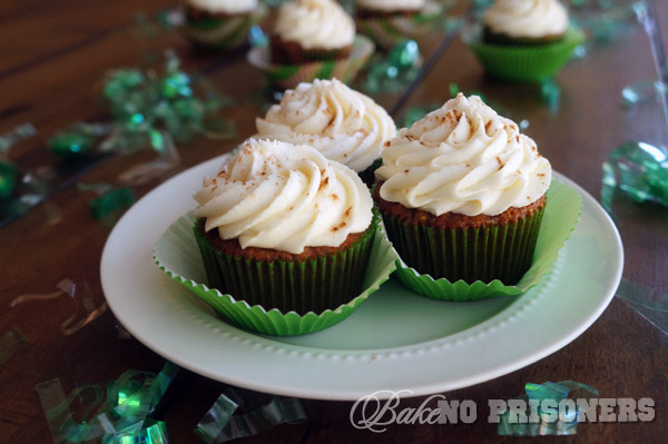 Spiced Carrot Baby Cakes with Amaretto Cream Cheese Frosting
