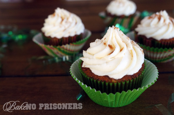 Spiced Carrot Baby Cakes with Amaretto Cream Cheese Frosting